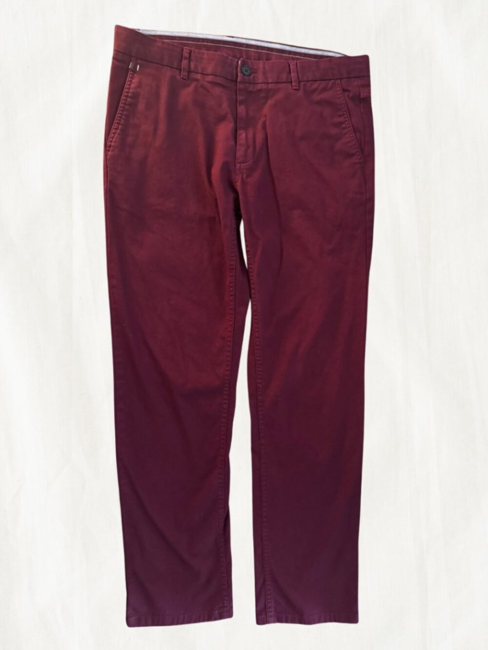 Zara Man Basic Collection Burgundy Chino Pants
